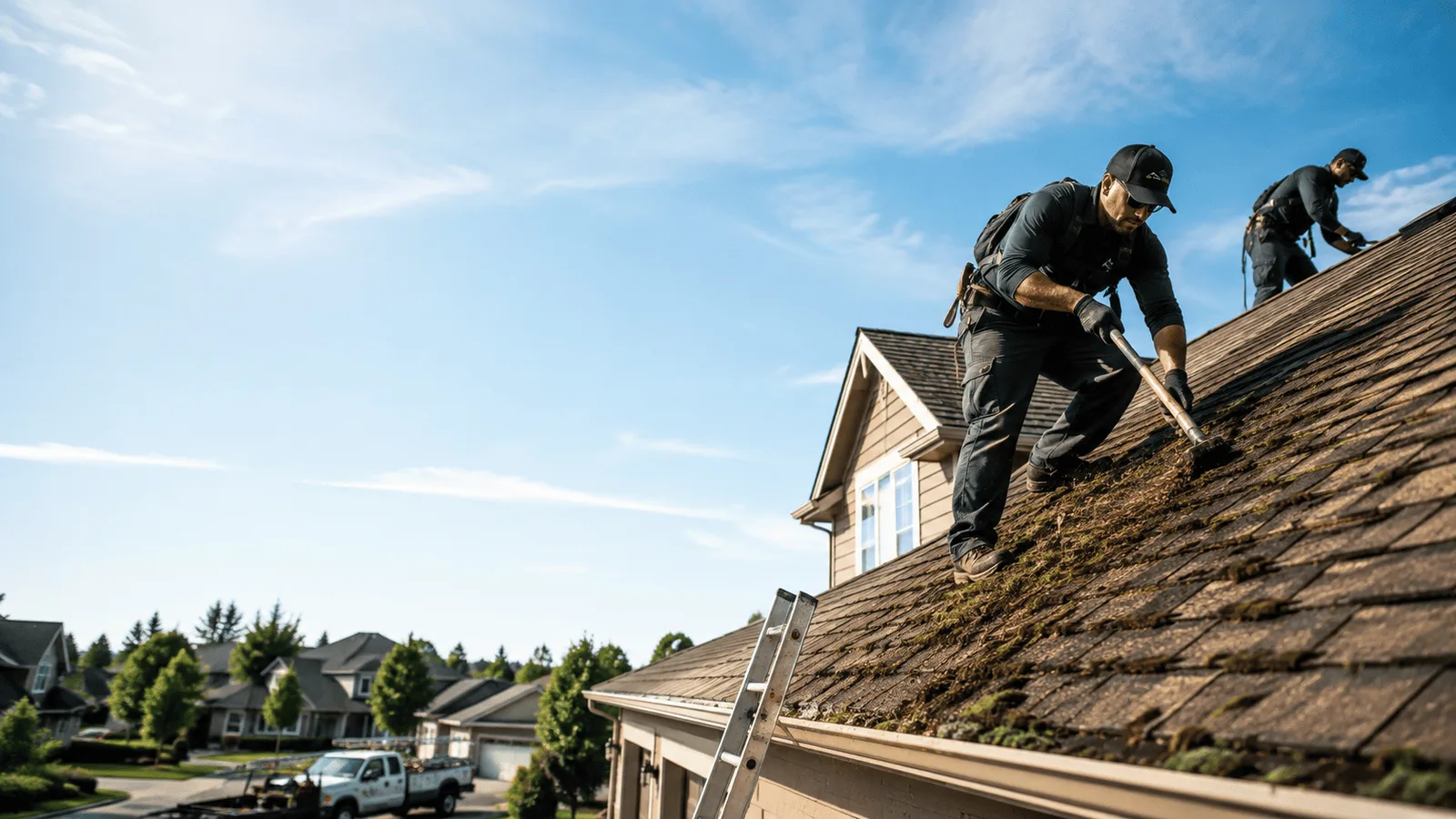 Roof Moss Removal in Mchenry, IL near me